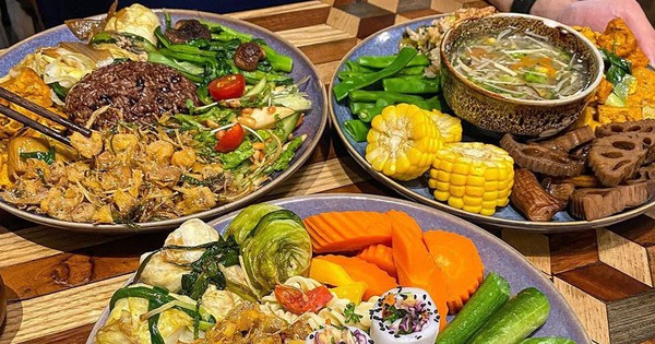 Top 3 vegetarian buffet restaurants that attract young people in Hanoi, priced from only 60k