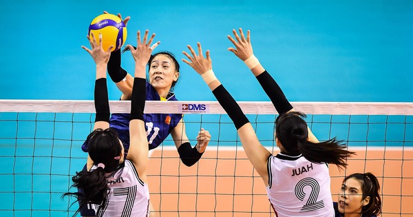 Kieu Trinh ‘fired a cannon’, making the Korean volleyball player’s face dark