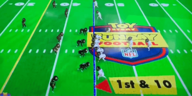 NFL: Recreate the game between Jacksonville and Atlanta live in Toy Story style